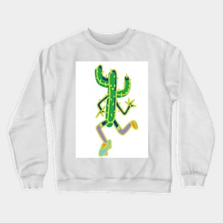 skating cactus Crewneck Sweatshirt